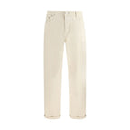 Brunello Cucinelli White Cotton Jeans Denim