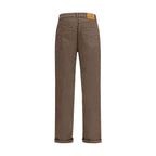 Brown Cotton Jeans Denim