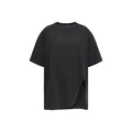 Schwarzes Baumwoll-T-Shirt