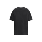 Schwarzes Baumwoll-T-Shirt