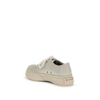 White Calf Leather Bos Taurus Chunky Sneakers
