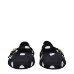 Black Fabric Ballet Flats