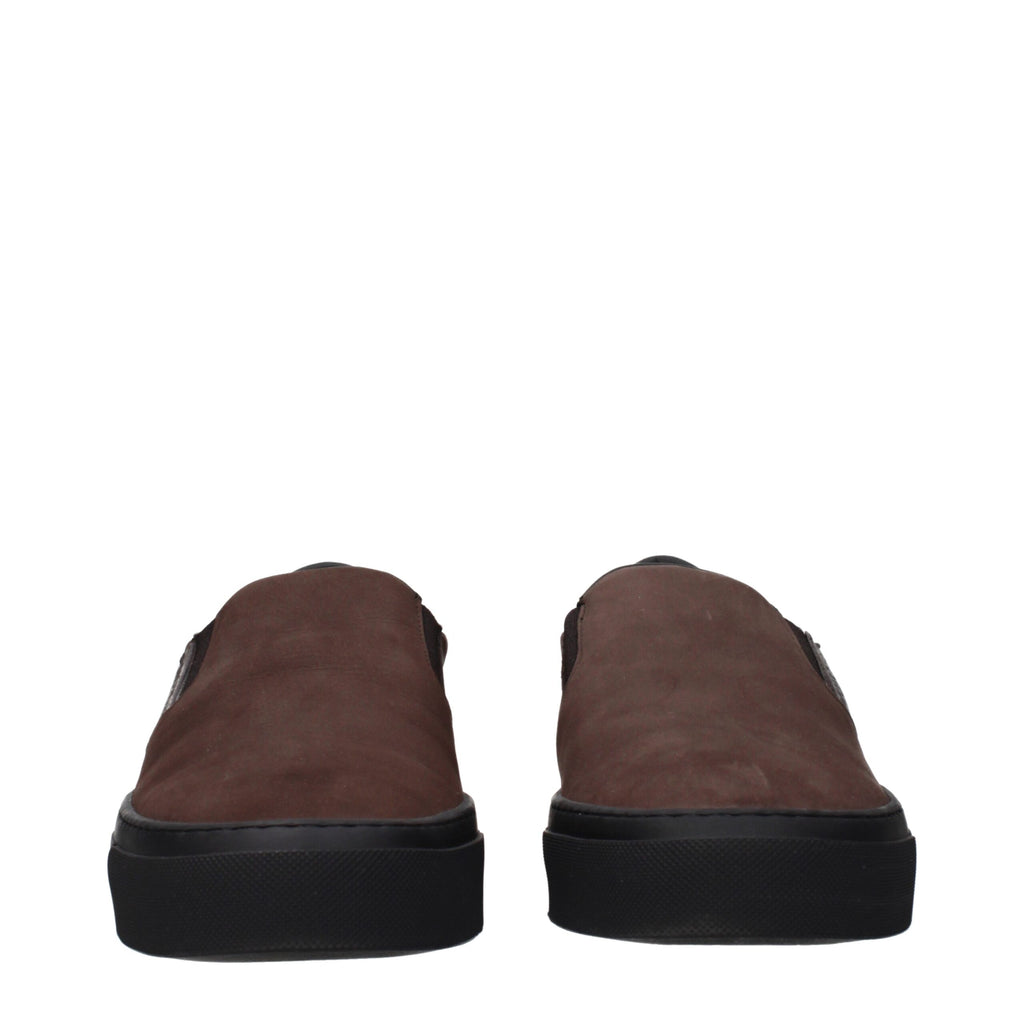 Braune Slipper aus Leder