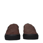 Braune Slipper aus Leder