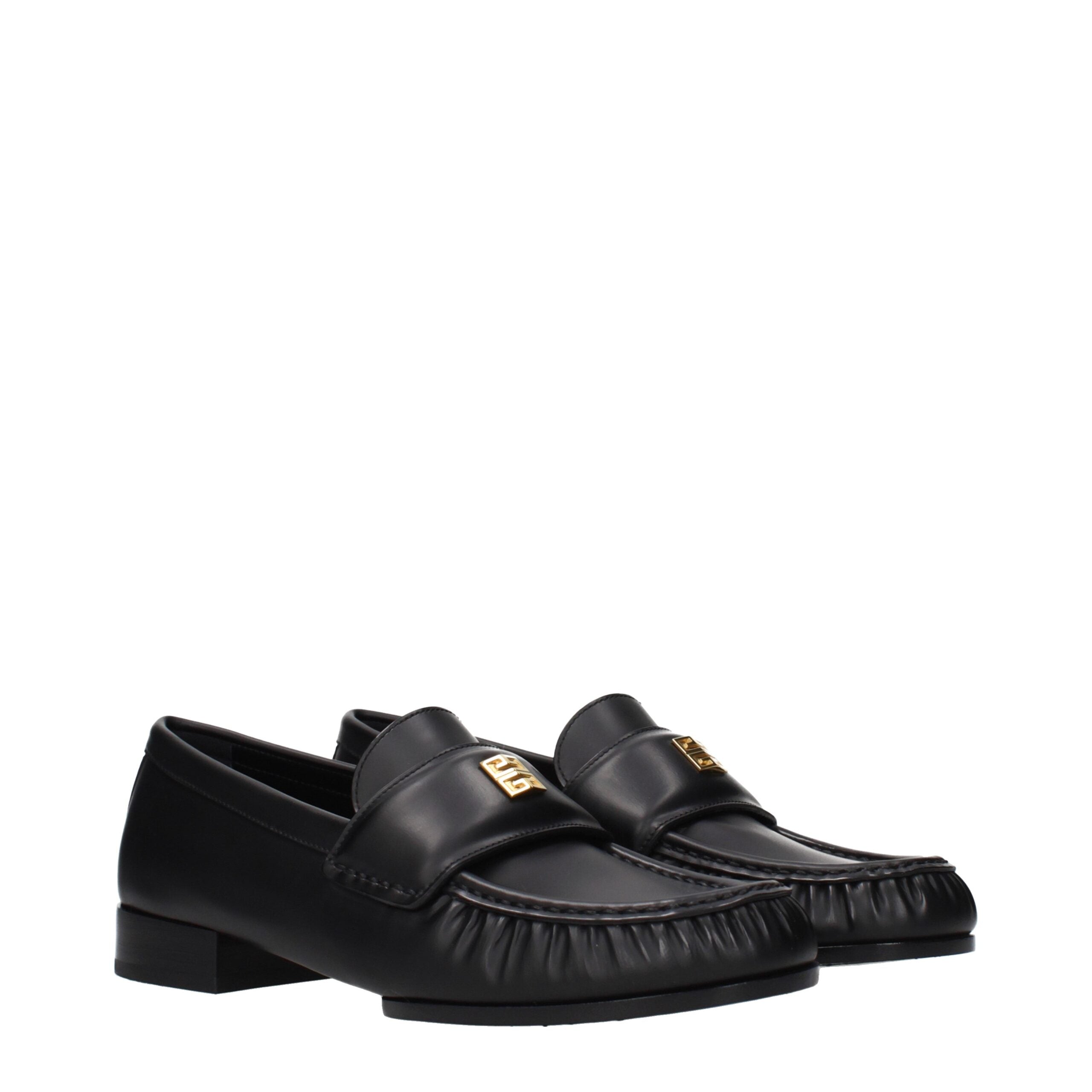 Mocassini slip-on in pelle nera