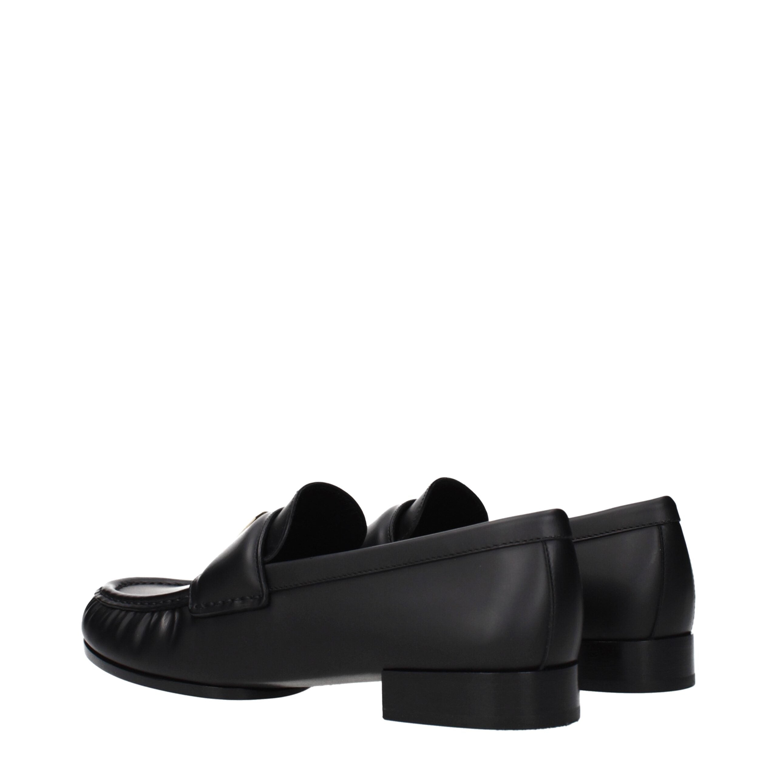 Mocassini slip-on in pelle nera