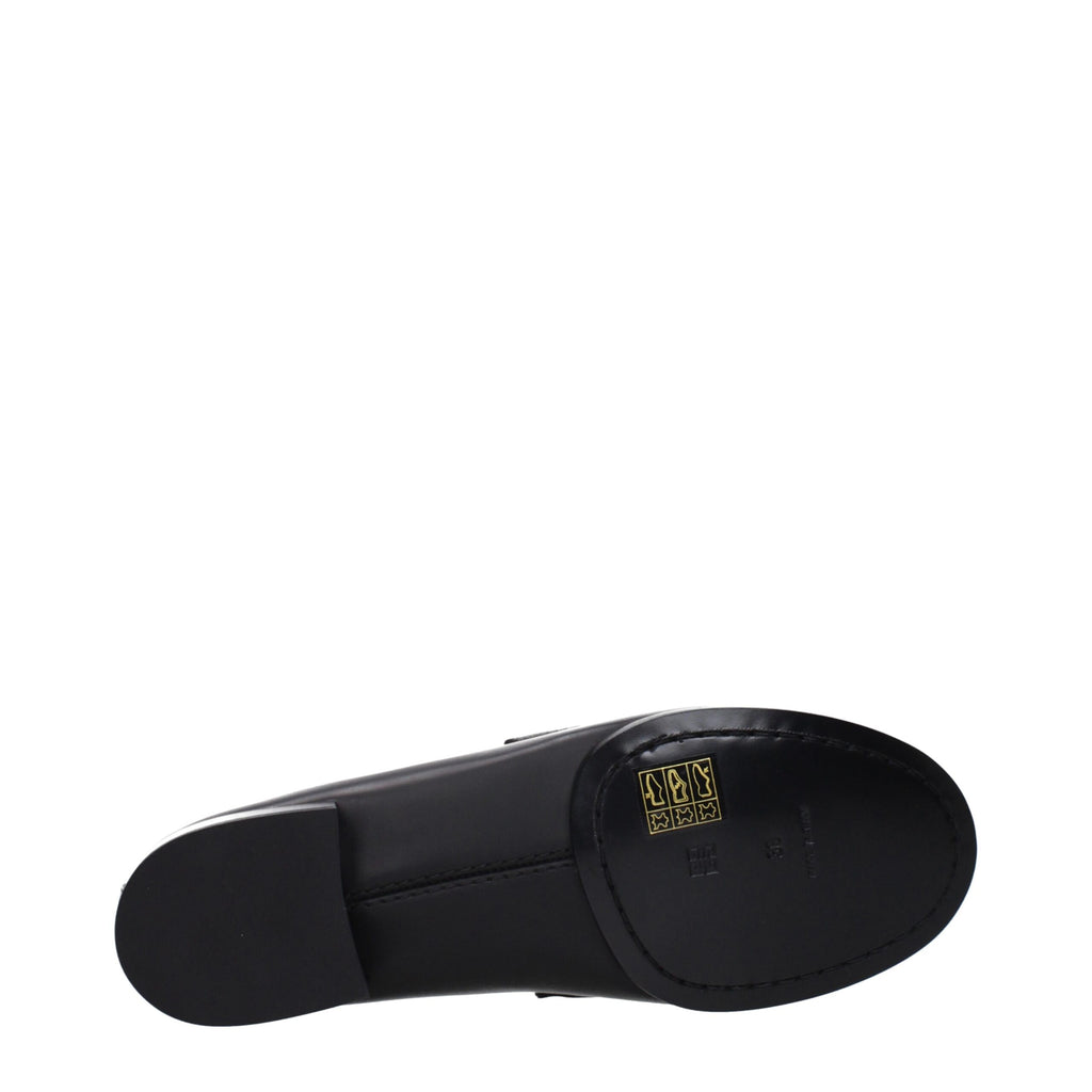 Mocassini slip-on in pelle nera
