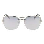 Sonnenbrille aus silbernem Metall