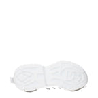 White Fabric Athletic Sneakers