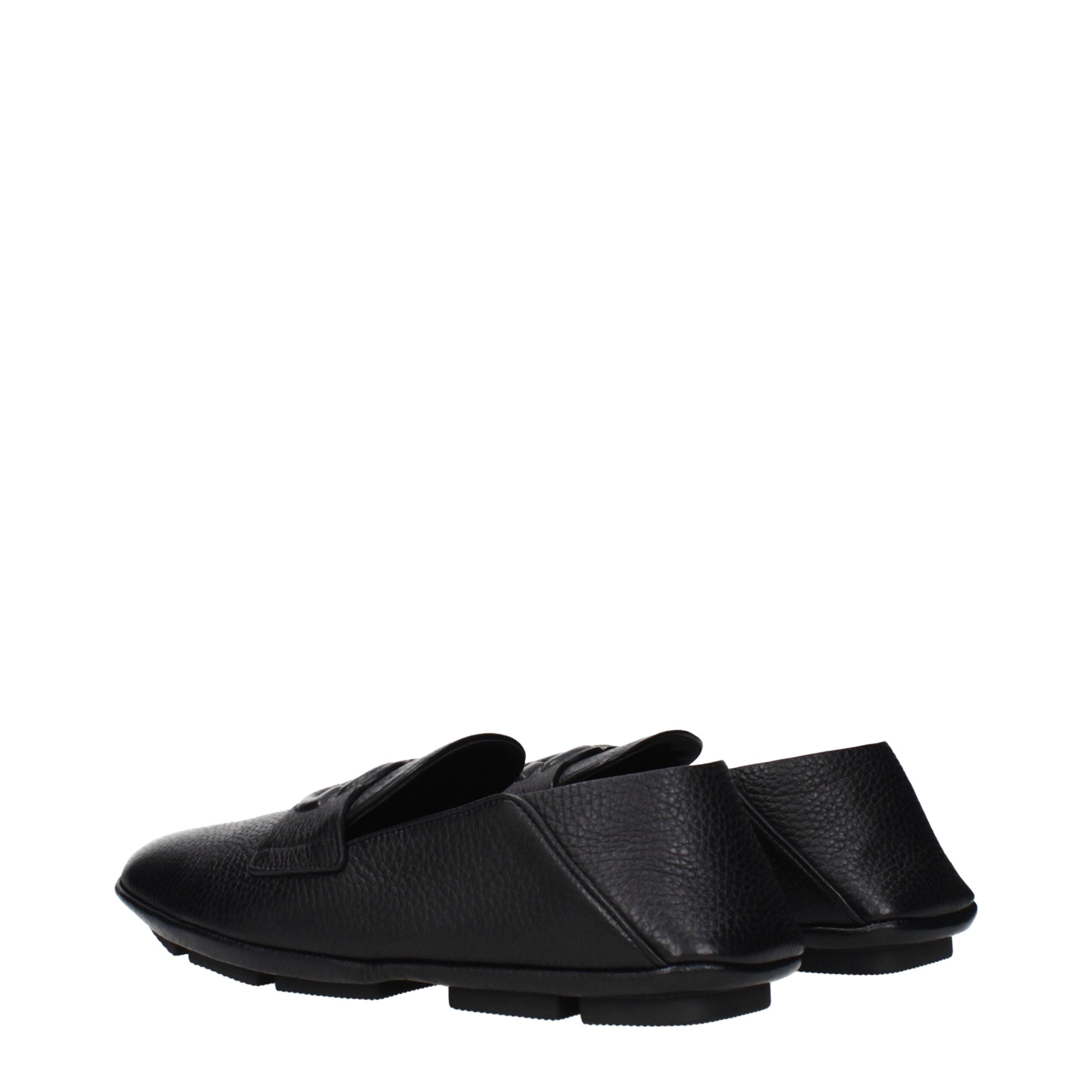 Mocassini slip-on in pelle nera