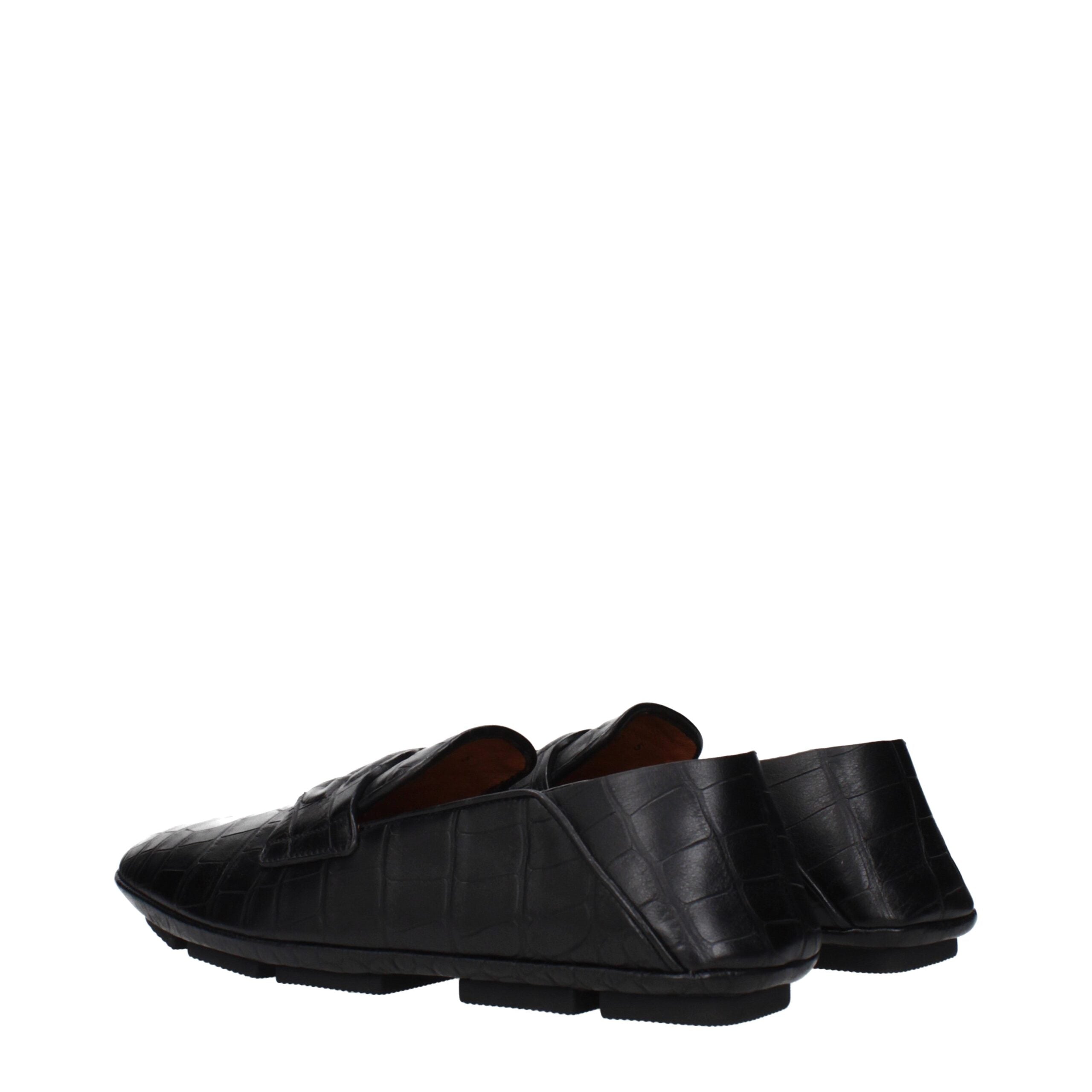 Mocassini slip-on in pelle nera