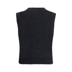 Schwarzes Woll-Sweatshirt