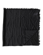 Black Lace Stole Neck Wrap Shawl Scarf