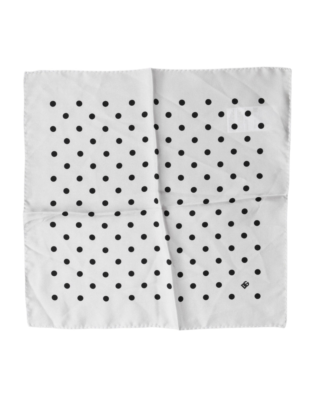 Weißer Schal mit Polka Dots