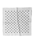 Weißer Schal mit Polka Dots