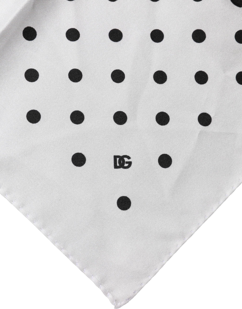 Weißer Schal mit Polka Dots