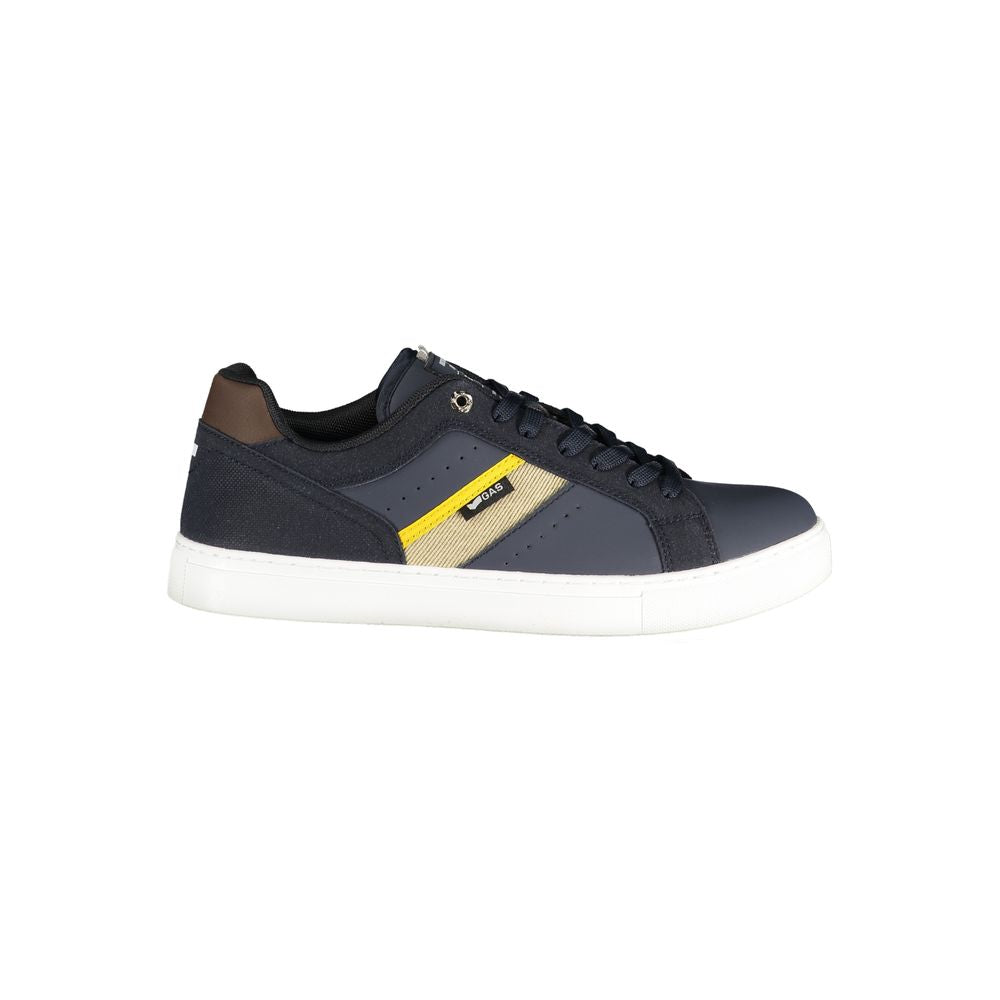 Blue Polyester Men's Sneaker