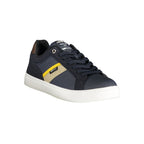 Blue Polyester Men's Sneaker