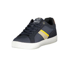 Blue Polyester Men's Sneaker