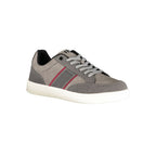 Grigio Poliestere Man Sneaker
