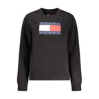 Schwarzes Damen-Sweatshirt aus Baumwolle