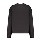 Schwarzes Damen-Sweatshirt aus Baumwolle