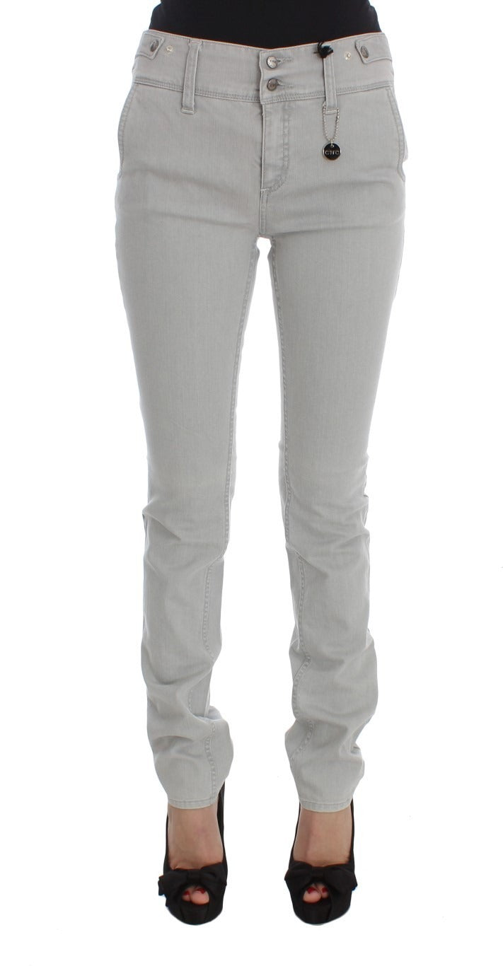 Hose Grau Baumwollmischung Super Slim Fit Jeans