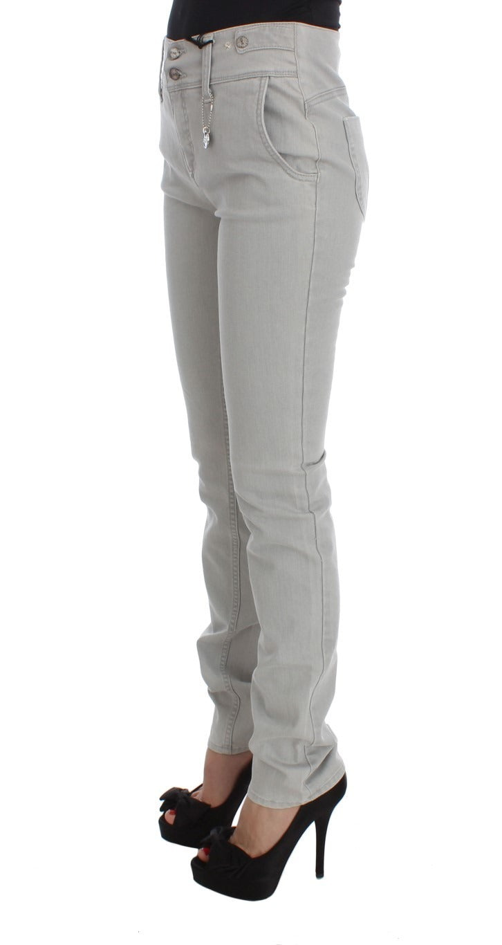 Hose Grau Baumwollmischung Super Slim Fit Jeans