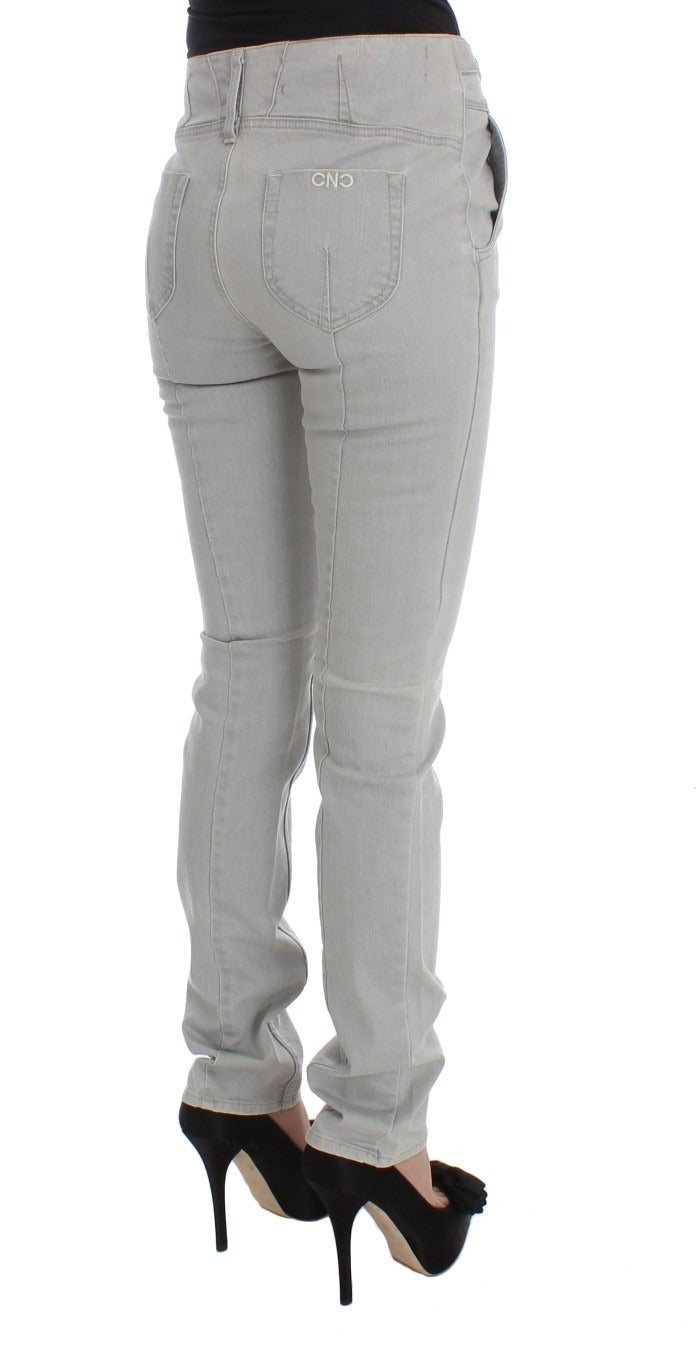 Hose Grau Baumwollmischung Super Slim Fit Jeans