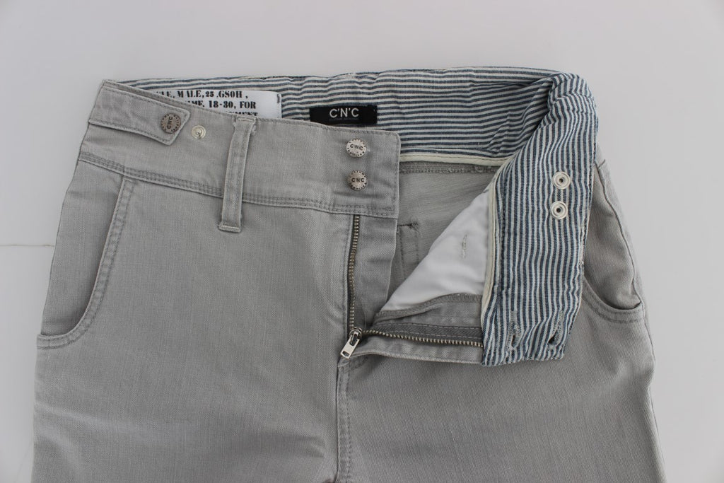 Hose Grau Baumwollmischung Super Slim Fit Jeans