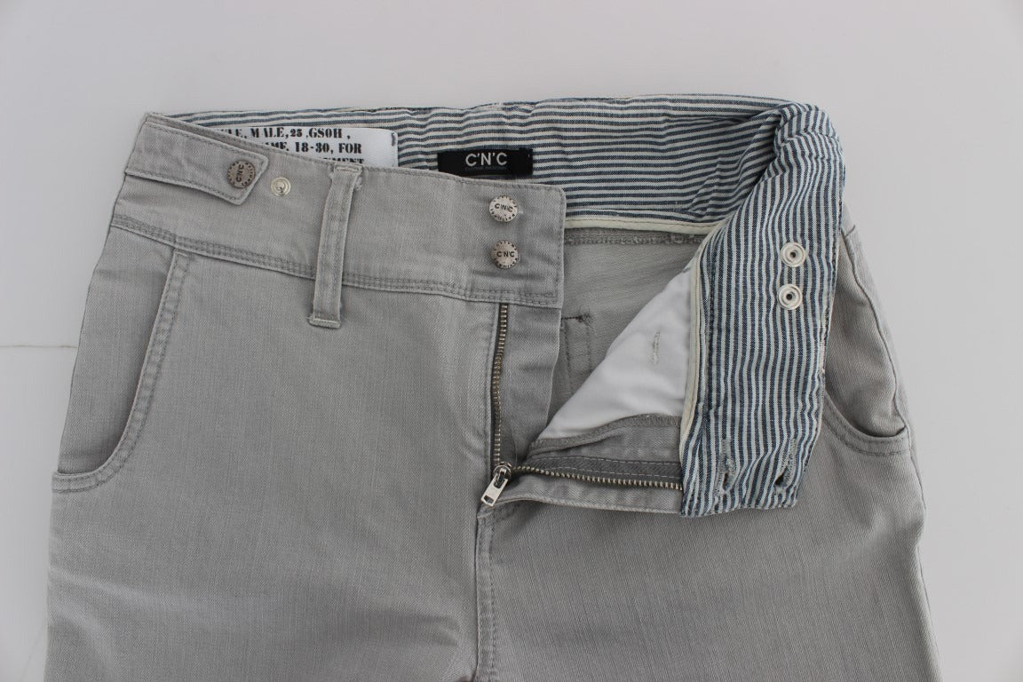 Hose Grau Baumwollmischung Super Slim Fit Jeans