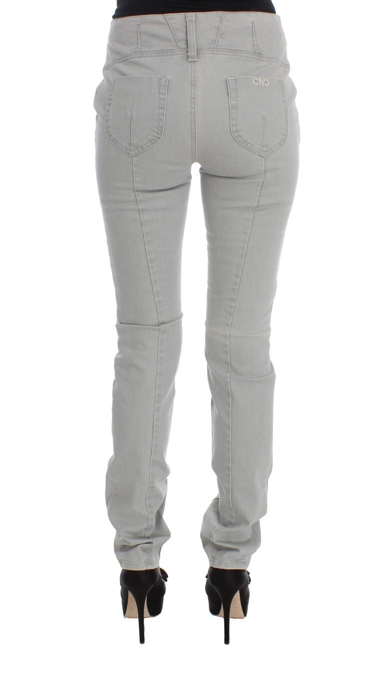 Hose Grau Baumwollmischung Super Slim Fit Jeans