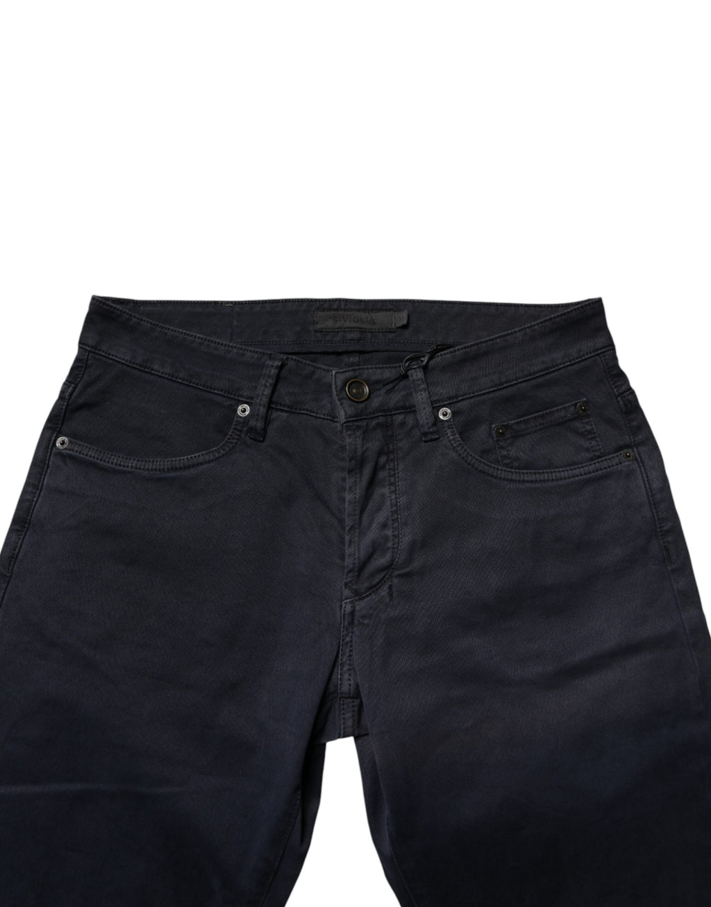 Schwarze Herren Skinny Jeans aus Baumwoll-Denim mit mittlerer Bundhöhe
