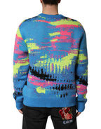 Multicolor Men's Crew Neck Pullover Sweater
