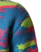 Multicolor Men's Crew Neck Pullover Sweater