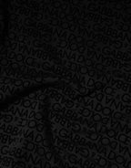 Schwarzes Monogramm Rundhals-Sweatshirt