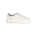 Weiße Polyurethan Damen-Sneaker