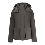 Black Polyester Women Jacket
