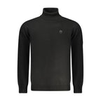 Herrenpullover aus schwarzem Polyamid