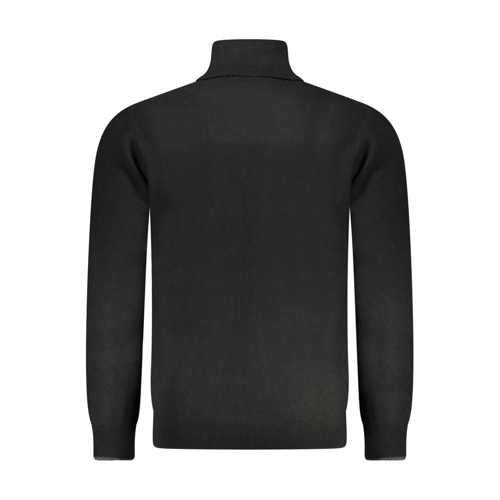 Herrenpullover aus schwarzem Polyamid
