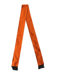 Oranger Seidenfransen-Halswickel-Foulard-Schal