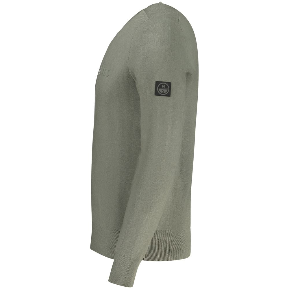 Green Viscose Men's Sweater