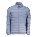 Hellblaue Polyamid Herrenjacke