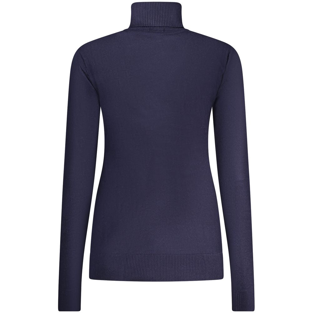 Blue Viscose Woman Sweater