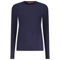 Blu Viscose Donna Maglia