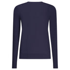 Blu Viscose Donna Maglia