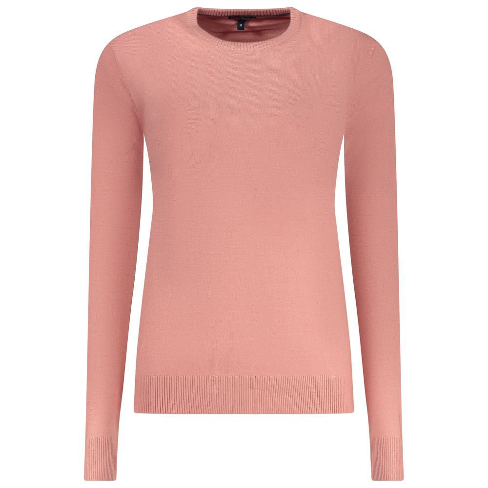 Rosa Viskose Damen-T-Shirt