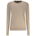 Beige Viskose Damen Pullover