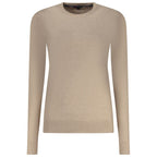 Beige Viskose Damen Pullover