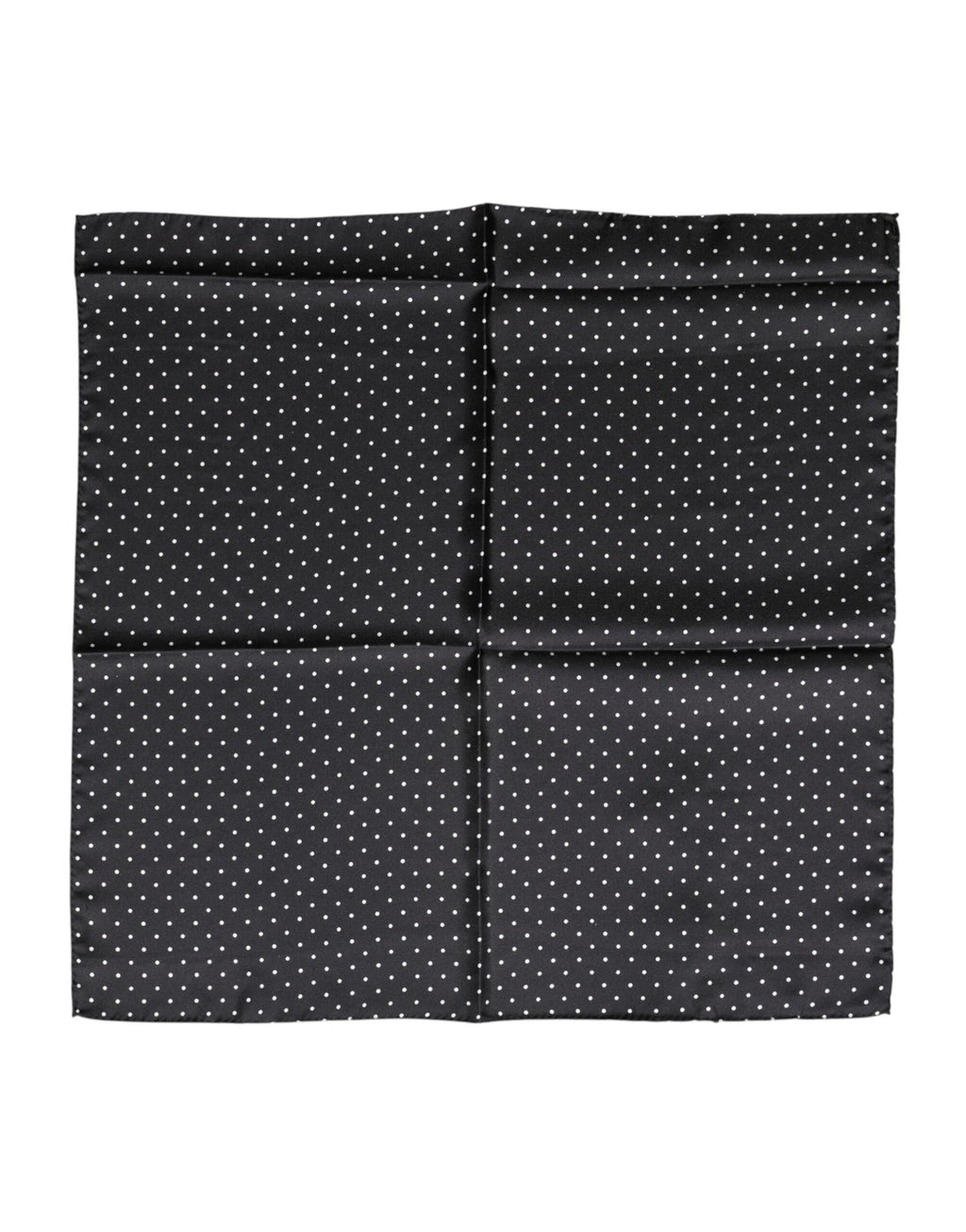 Schwarz gepunkteter Seidenfoulard